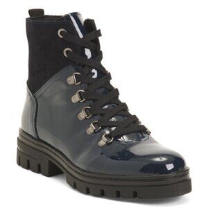 ERIC MICHAEL Made In Portugal Patent Leather Donna Waterproof Booties